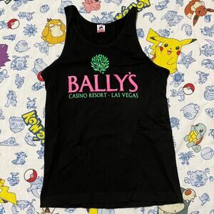 Vintage 90s Bally's Casino Las Vegas Black Tank Top